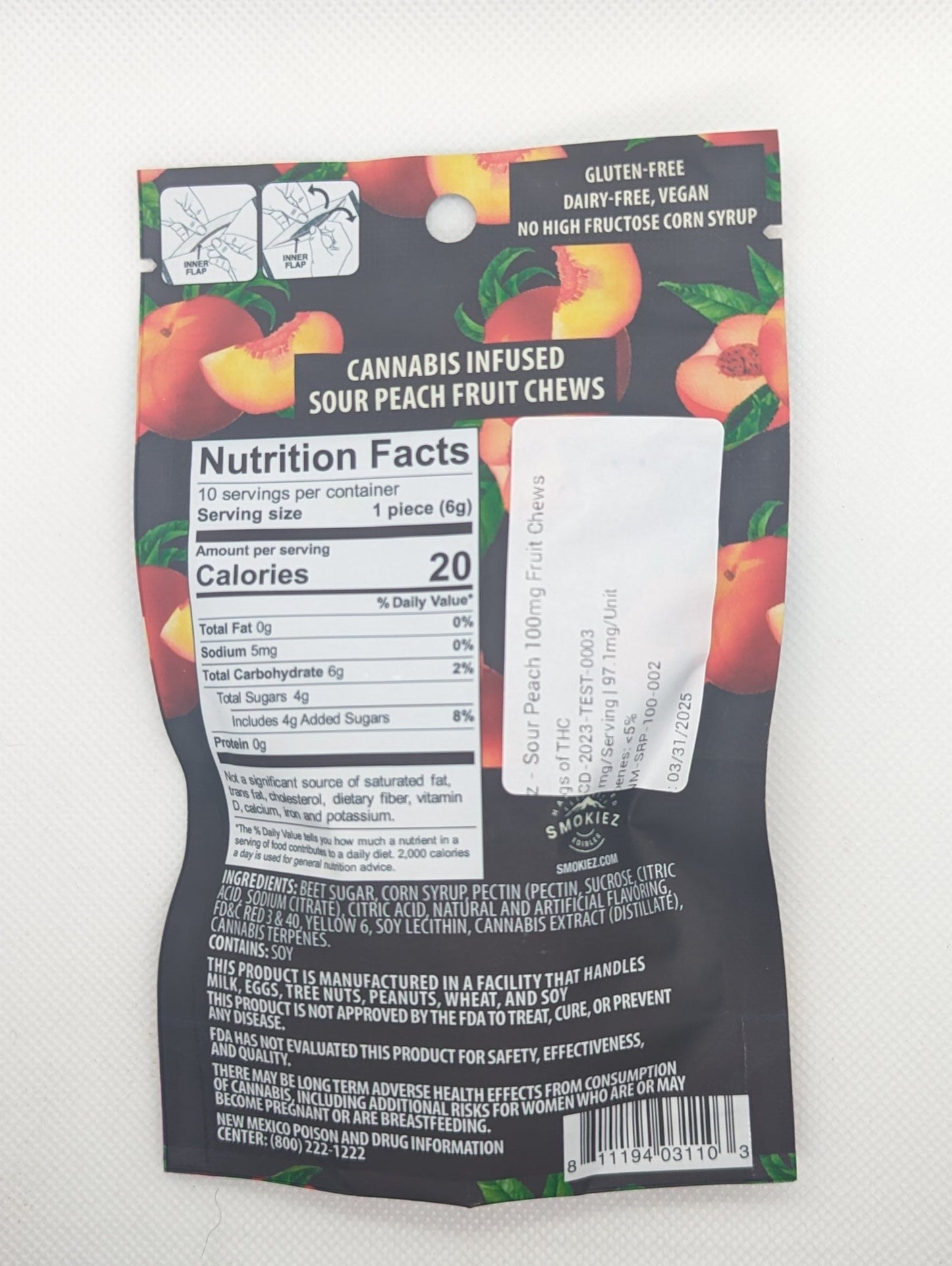 Smokies Edibles | Cannabis Infused Fruit Chews, 100mg