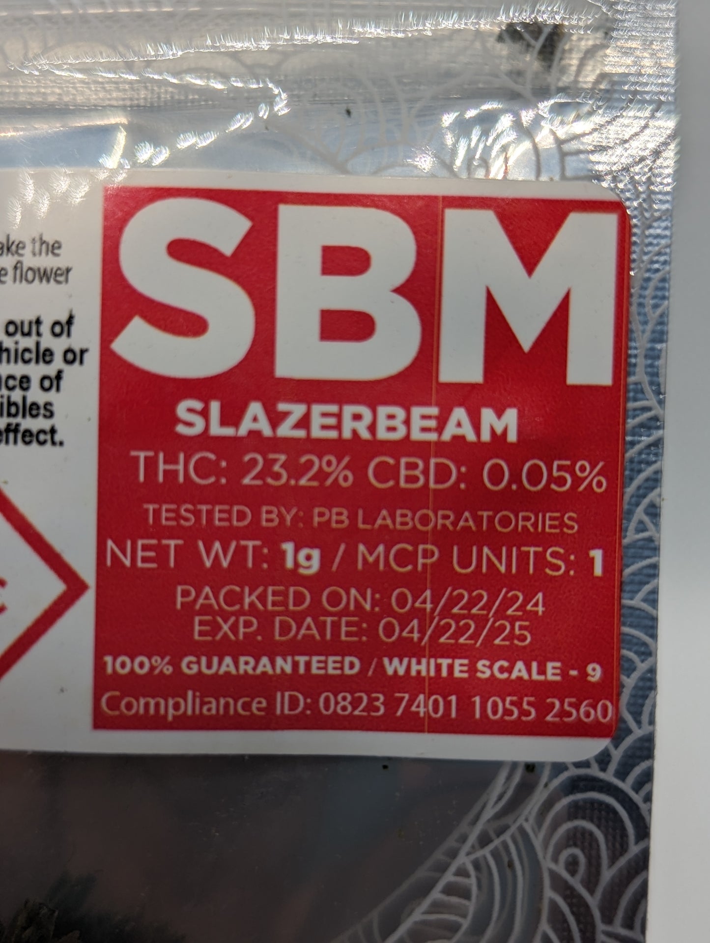 "Slazerbeam" THC Flower | 1 gram (Sativa)