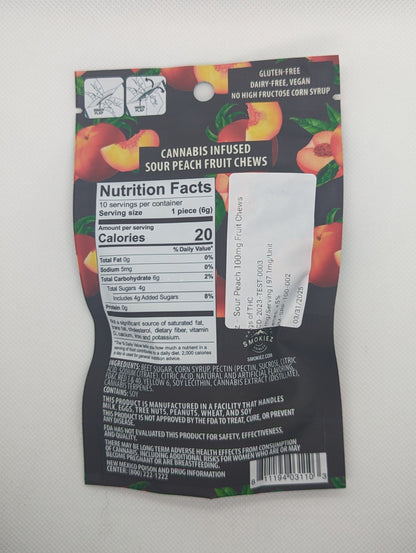 Smokies Edibles | Cannabis Infused Fruit Chews, 100mg