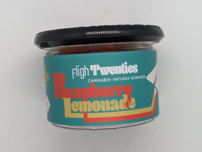 Fligh Twenties Cannabis Infused Gummies | Raspberry Lemonade, Sativa